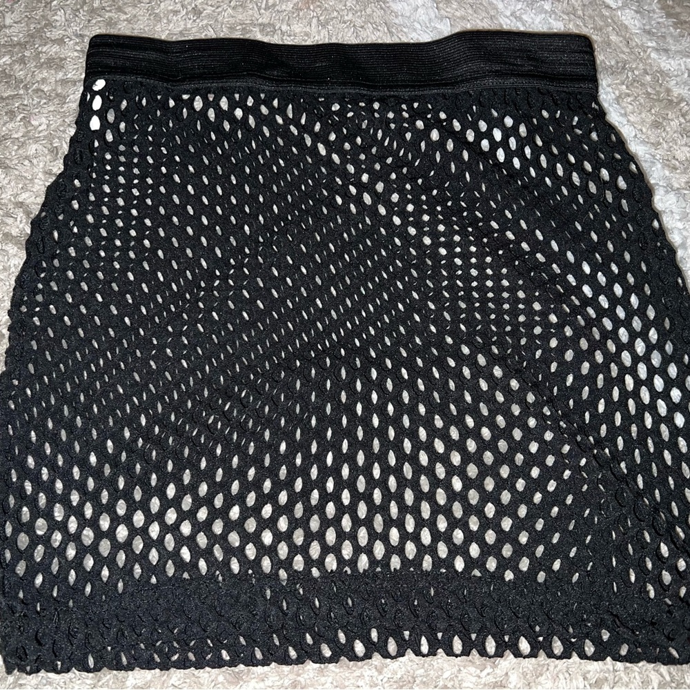 Iheartraves fishnet skirt